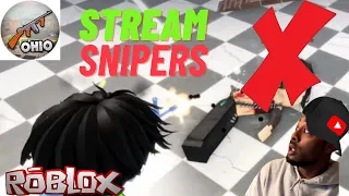 How To Fight Stream Snipers In Roblox Ohio...