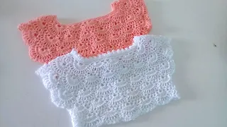 Canesu tejido  a crochet -  paso a paso - cualquier talla