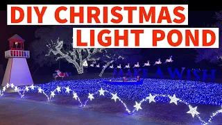 How to make a pond out of Christmas Lights!