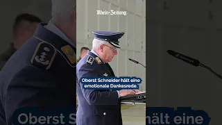Kommandoübergabe in Büchel: Oberst Schneider verabschiedet sich