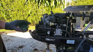 6HP outboard wont start, carb cleaning DIY