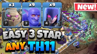 Th11 Golem Bowler Witch Attack With 8 Zap Spell | Best Th11 Attack Strategy in Clash of Clans