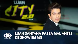 Luan Santana passa mal antes de show em MG e é internado