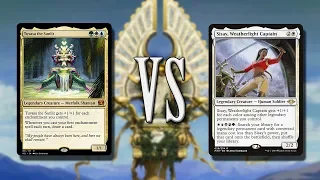 Tuvasa vs Sisay Weatherlight Captain | Commander EDH gameplay | eedi H tribalkai