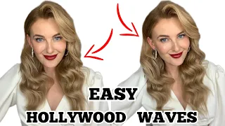 Easy Flat Iron Hollywood Waves Tutorial | For beginners 2022