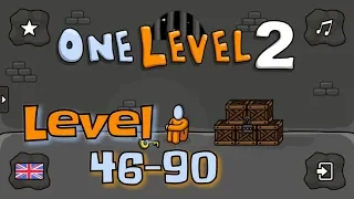 One Level 2: Stickman Jailbreak Level 46-90 Walkthrough solution