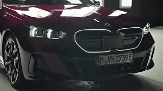 2024 BMW 5 Series G60 At Night | Matrix LED Lights & My Modes Ambient Lighting