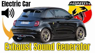 2024 Abarth 500e Electric Exhaust Sound Generator