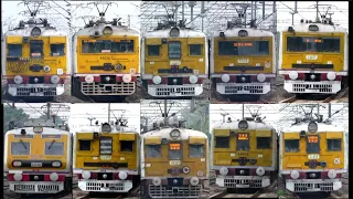 [16 in 1] Amazing multicolored different model EMU local trains at Eastern Railway I Kolkata Trains