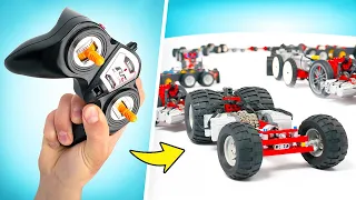 Montaje de un RC sobre 100 ruedas de Lego!