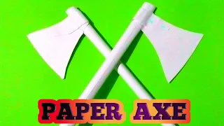 how to make a paper battle axe easy tutorial।paper tomahawk battle axe। paper Viking axe