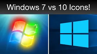 Comparing Windows 7 vs Windows 10 Icons!