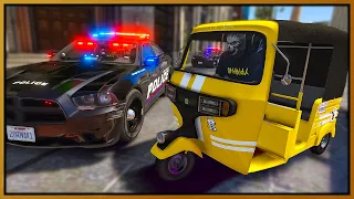 GTA 5 RP - Tuk Tuk Bank Robbery Escape