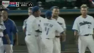 Tulsa walks off on bunt and error