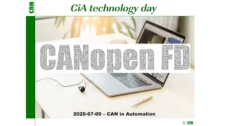 Online CANopen FD technology day 2020-07-09