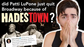 why Patti LuPone is done with Broadway | Hadestown drama and shocking tweet explained