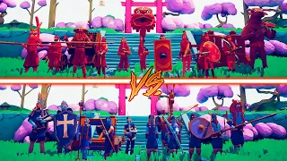 DYNASTY + ANCIENT vs MEDIEVAL + VIKING - Totally Accurate Battle Simulator | TABS