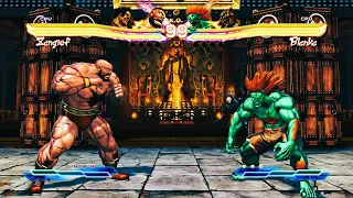 Zangief & Hugo vs Blanka & King (Hardest) Street Fighter X Tekken