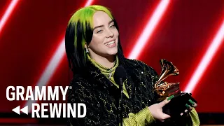 Watch Billie Eilish's Best New Artist Win At The GRAMMY Awards In 2020 | GRAMMY Rewind