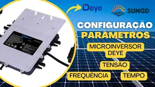 Configuração dos Parâmetros do Micro Inversor DEYE Energia Solar