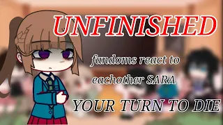 UNIFNISHED|| Fandoms react to eachother // Sara yttd #yttd