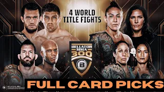 FULL CARD PREDICTIONS FOR BELLATOR 300