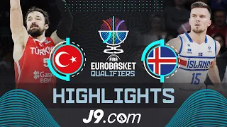 Türkiye 🇹🇷  vs Iceland 🇮🇸 | J9 Highlights | FIBA EuroBasket 2025 Qualifiers