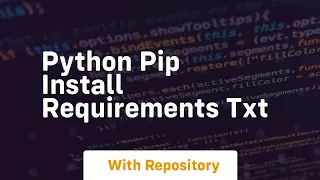 python pip install requirements txt