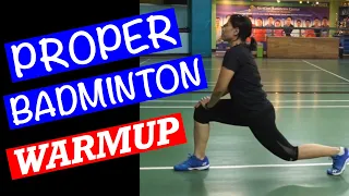 PROPER BADMINTON WARMUP- How to warm up the body to play your best and avoid injury #badmintonwarmup
