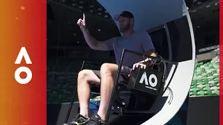 Umpires chairs go high tech with Sam Groth | Australian Open 2018