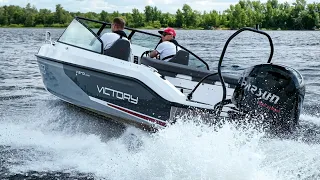 КИТАЙСКИЙ МОТОР 115 л.с. - В ДЕЛЕ! Первые Тесты Parsun 115 с Лодкой VICTORY 570 Open