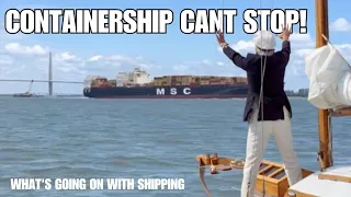 Containership Throttle Jammed Open Leaving Port of Charleston | Ravenel Bridge Closed