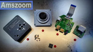 Amszoom Full HD Camera Disassembly Failed Repair Not Turning On Trinocular Microscope Camera HDMI