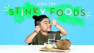 Kids Try Stinky Foods from Around the World | Kids Try | HiHo Kids