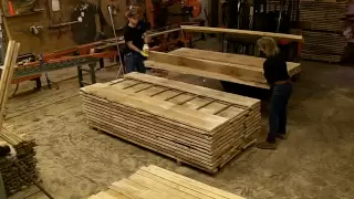 How to Stick Lumber For Drying, Oak Milled on Wood-Mizer Sawmill