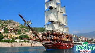 Pirate boat tour. Piracki rejs statkiem. Пиратская яхта «Викинг» . Pacho Tour