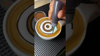 Easy Flower Latte Art At Home ☕️🤩✍️