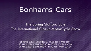 The Spring Stafford Sale - The International Classic MotorCycle Show - Sunday 21st April
