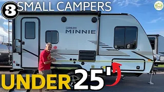 3 Best Small Travel Trailers UNDER 25' with Bathrooms!