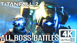 TITANFALL 2 All Boss Fights 4K 60 FPS UltraHD