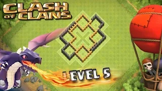 Clash Of Clans Farming - Clash Of Clans BEST Town Hall Level 5 Farming Base