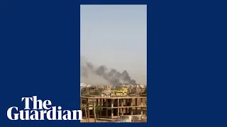 Black smoke rises over Sudanese capital of Khartoum amid military clashes