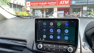 QUICK DEMO OF ANDROID AUTO RUNNING ON FORD ECOSPORT FLYAUDIO 9.0 in