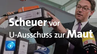 Scheuer erstmals vor Untersuchungsausschuss zur PKW-Maut