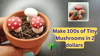 Simple DIY Fairy Garden Mushroom Tutorial | NO Clay NO Resin