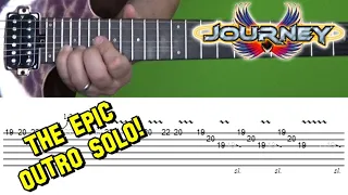 Journey - Stone In Love - Guitar Lesson (Outro Solo) - with Tabs!