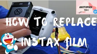 HOW TO REPLACE INSTAX MINI FILM | AKOTOPHIX™️ TRIES 📸🤩