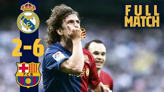 FULL MATCH Real Madrid 2 - 6 Barcelona 2009 THE LEGENDARY IN ELCLÁSICO!