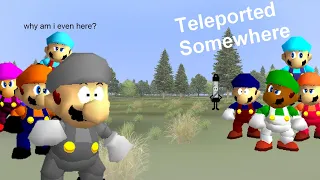 Super Mario 64 Bloopers: Teleported somewhere