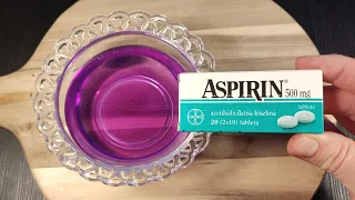 Mix aspirin and detergent! The effect is miraculous